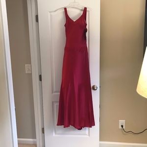 Red Silk Gown NWT